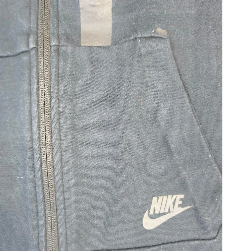Nike Tech Fleece Full Zip Jacket Black High Low Hem Mens Small 642688-011